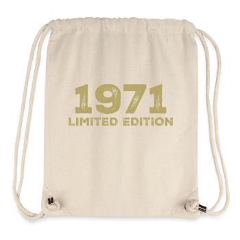 Geburtstagsgeschenk Jahrgang 1971 Jahrgang 1971 - Stanley/Stella recycelter Gym Bag - Naturweiß - Vorne