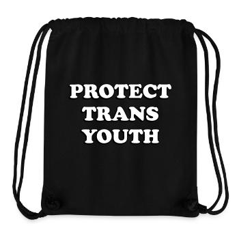 Protect Trans Youth - Stanley/Stella Recycled Gym Bag - black - Front