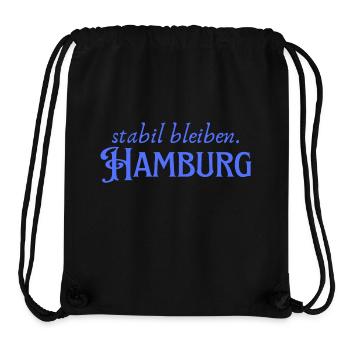 Stabil bleiben Hamburg - Stanley/Stella recycelter Gym Bag - Schwarz - Vorne