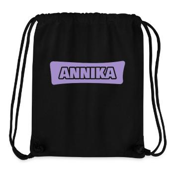 First name Annika - Stanley/Stella Recycled Gym Bag - black - Front