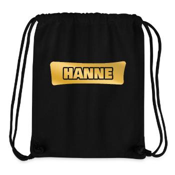 Hanne - Sac à cordon recyclé Stanley/Stella - noir - Devant