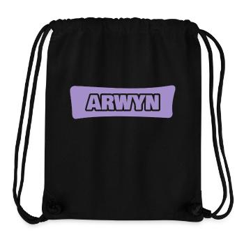 First name Arwyn - Stanley/Stella Recycled Gym Bag - black - Front