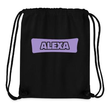 Geschenk für Alexa - Stanley/Stella recycelter Gym Bag - Schwarz - Vorne