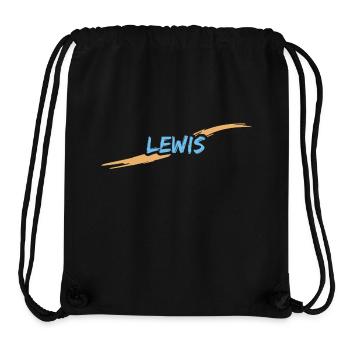 Geschenk für Lewis - Stanley/Stella recycelter Gym Bag - Schwarz - Vorne