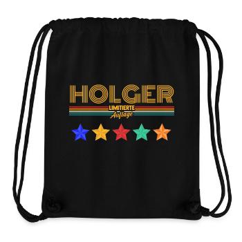 Holger - Sac à cordon recyclé Stanley/Stella - noir - Devant