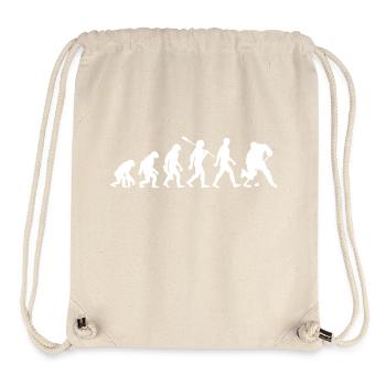 Evolution - Eishockey - Puck - Wintersport - Stanley/Stella recycelter Gym Bag - Naturweiß - Vorne