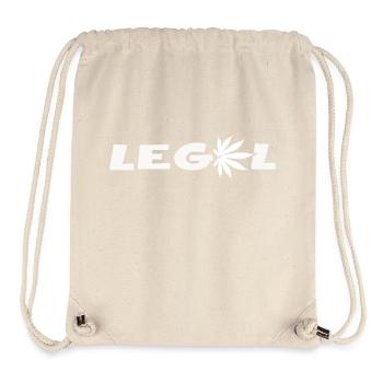 Cannabis Leaf Legal Cannabis Club High Indica Weed - Sac à cordon recyclé Stanley/Stella - blanc naturel - Devant