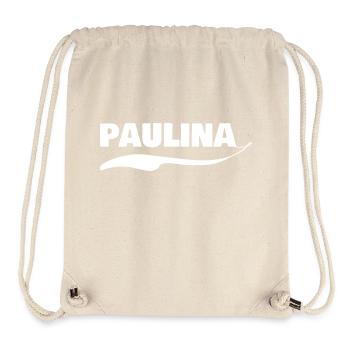 Vorname Paulina - Stanley/Stella recycelter Gym Bag - Naturweiß - Vorne