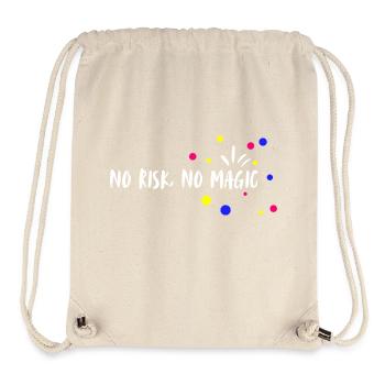 no risk, no magic. No risk, no magic. - Stanley/Stella Recycled Gym Bag - natural - Front