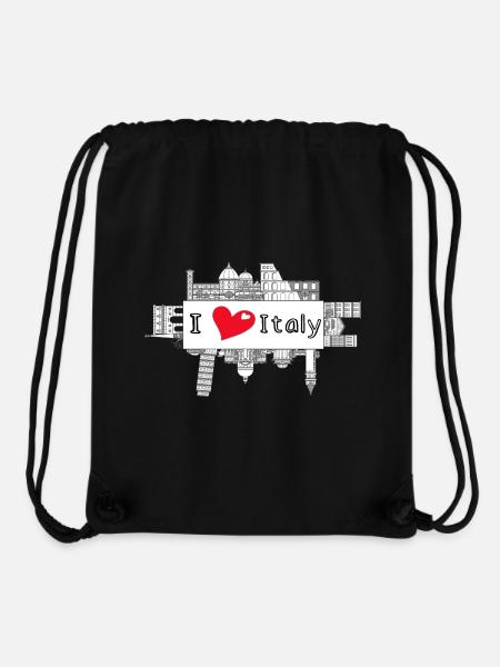 i love italy - Stanley/Stella recycelter Gym Bag - Schwarz