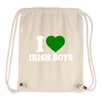 I love irish boys - Stanley/Stella recycelter Gym Bag - Naturweiß - Vorne