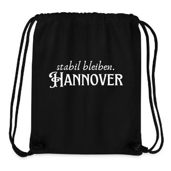 Stabil bleiben Hannover - Stanley/Stella recycelter Gym Bag - Schwarz - Vorne