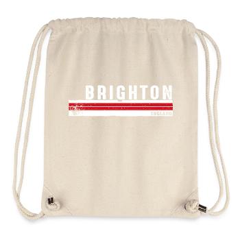 Brighton England Vintage Retro Design for Seaside - Stanley/Stella Recycled Gym Bag - natural - Front