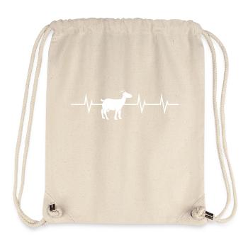 Heartbeat of a Goat - Stanley/Stella recycelter Gym Bag - Naturweiß - Vorne