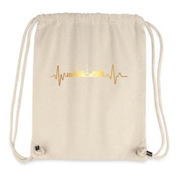 Heartbeat France - Stanley/Stella Recycled Gym Bag - natural - Front