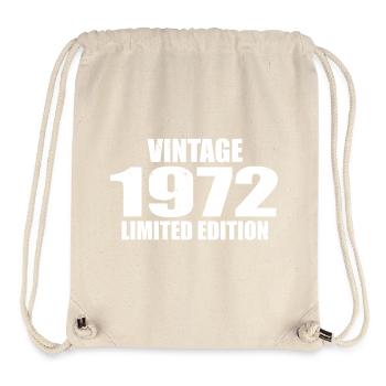 Vintage 1972 Birthday 1972 - Retro 1972 - Stanley/Stella Recycled Gym Bag - natural - Front