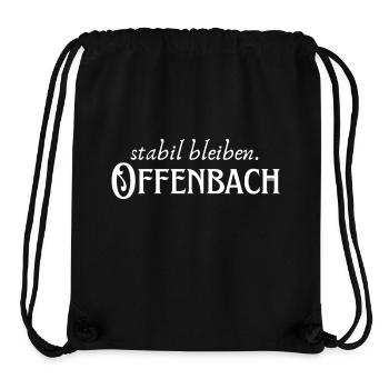 Stabil bleiben Offenbach - Stanley/Stella recycelter Gym Bag - Schwarz - Vorne