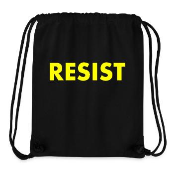 Resist - Stanley/Stella recycelter Gym Bag - Schwarz - Vorne