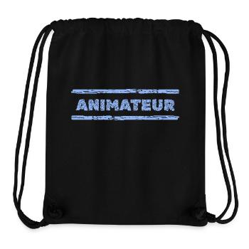 Geschenk für Animateur - Stanley/Stella recycelter Gym Bag - Schwarz - Vorne