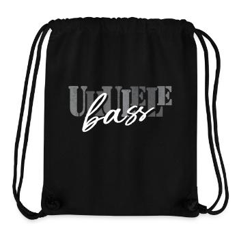 Ukulele Bass schwarz-weiß - Stanley/Stella recycelter Gym Bag - Schwarz - Vorne