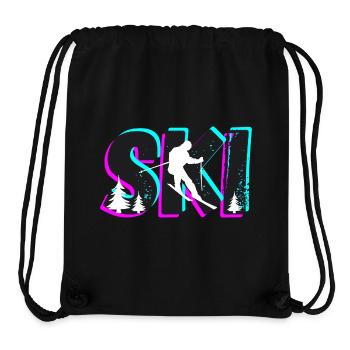 SKI - Stanley/Stella recycelter Gym Bag - Schwarz - Vorne