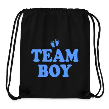 Team boy - Stanley/Stella recycelter Gym Bag - Schwarz - Vorne