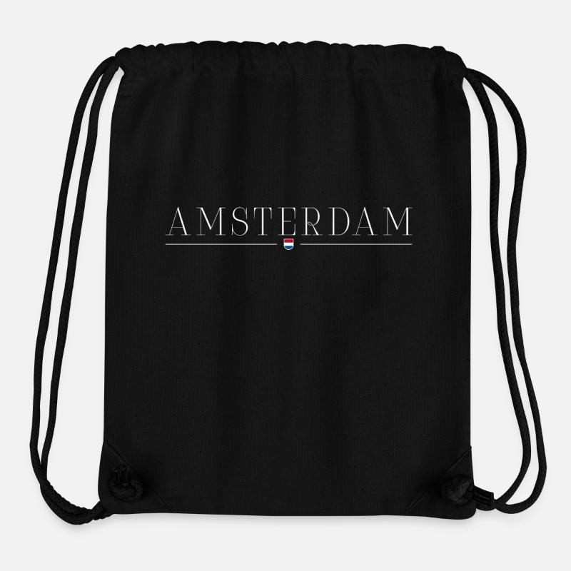 Ich liebe Amsterdam - Stanley/Stella recycelter Gym Bag - Schwarz