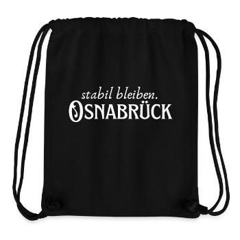 Stabil bleiben Osnabrück - Stanley/Stella recycelter Gym Bag - Schwarz - Vorne