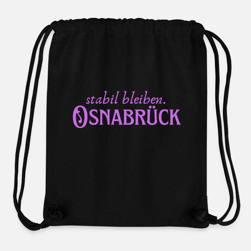 Stabil bleiben Osnabrück - Stanley/Stella recycelter Gym Bag - Schwarz