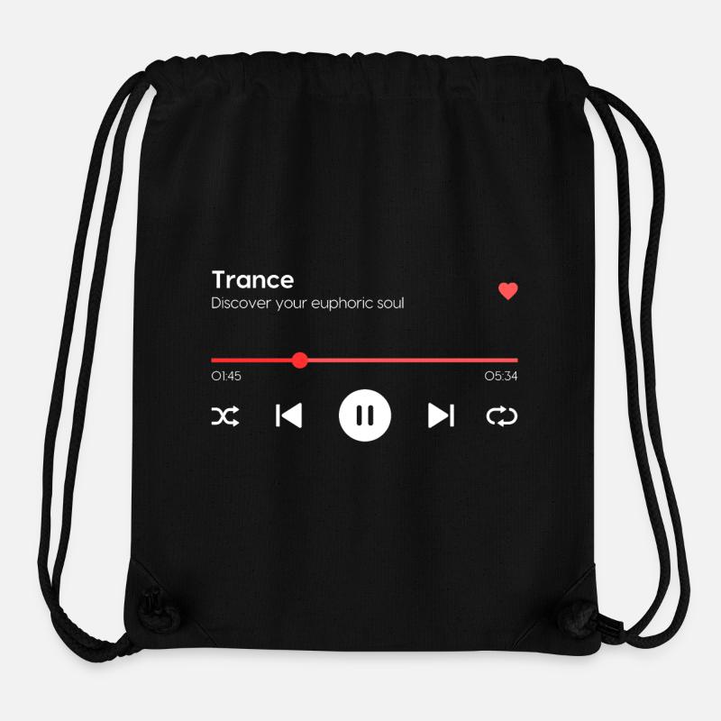 Trance - Stanley/Stella recycelter Gym Bag - Schwarz