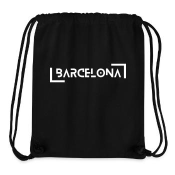 Barcelona - Stanley/Stella recycelter Gym Bag - Schwarz - Vorne