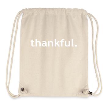 Thankful - Stanley/Stella Recycled Gym Bag - natural - Front