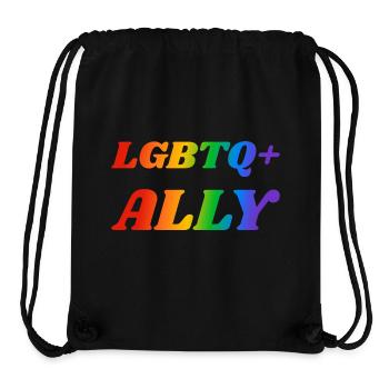 LGBTQ-Verbündeter - Stanley/Stella recycelter Gym Bag - Schwarz - Vorne