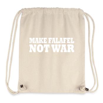Make falafel not war - Stanley/Stella Recycled Gym Bag - natural - Front