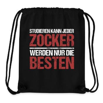Studieren kann jeder; Magier sind die Besten - Stanley/Stella recycelter Gym Bag - Schwarz - Vorne