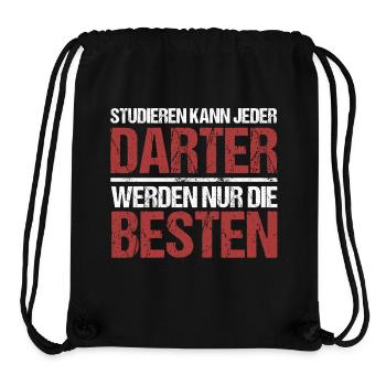 Studieren kann jeder; Darter sind die Besten - Stanley/Stella recycelter Gym Bag - Schwarz - Vorne
