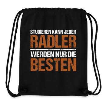 Studieren kann jeder - Radler Edition - Stanley/Stella recycelter Gym Bag - Schwarz - Vorne