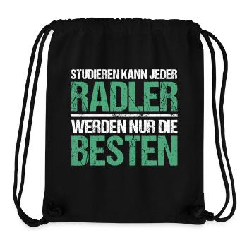 Studieren kann jeder - Radler Edition - Stanley/Stella recycelter Gym Bag - Schwarz - Vorne