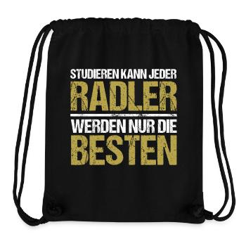 Studieren kann jeder - Radler Edition - Stanley/Stella recycelter Gym Bag - Schwarz - Vorne