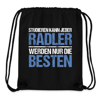Tout le monde peut étudier - Édition Radler - Sac à cordon recyclé Stanley/Stella - noir - Devant