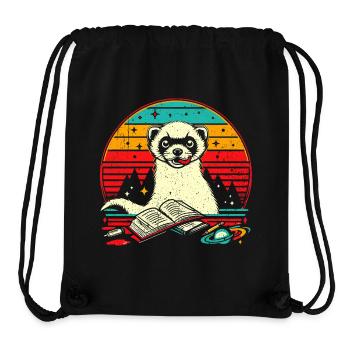 Lustiges Frettchen Geschenk - Stanley/Stella recycelter Gym Bag - Schwarz - Vorne