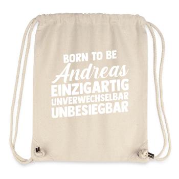 Vorname Andreas - Stanley/Stella recycelter Gym Bag - Naturweiß - Vorne