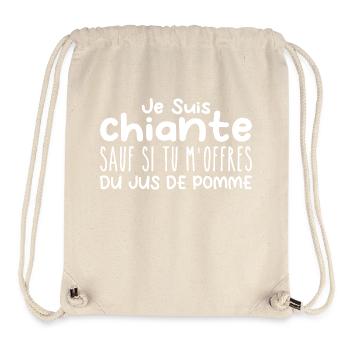 Woman who loves Apple Juice. Funny Design Humor - Stanley/Stella Recycled Gym Bag - natural - Front