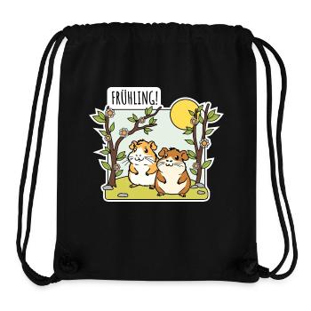 Der Frühling ist da! Und die Hamster freuen sich! - Stanley/Stella recycelter Gym Bag - Schwarz - Vorne