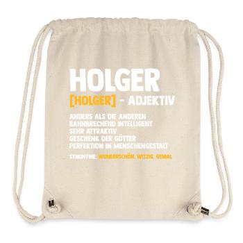 Holger - Sac à cordon recyclé Stanley/Stella - blanc naturel - Devant