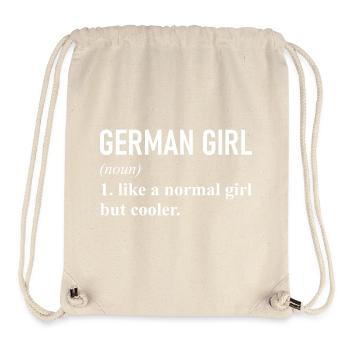 Deutschland Deutsch Mädchen Grafik - Stanley/Stella recycelter Gym Bag - Naturweiß - Vorne