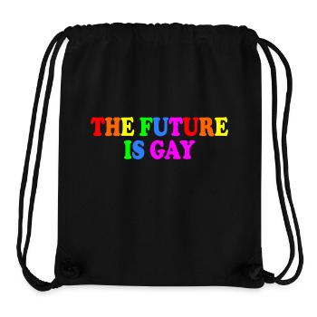 The future is gay - Stanley/Stella Recycled Gym Bag - black - Front