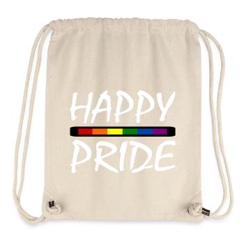 Happy pride - Sac à cordon recyclé Stanley/Stella - blanc naturel - Devant