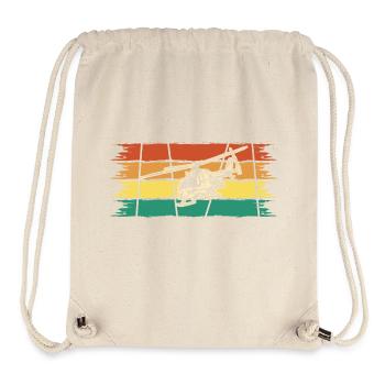 Pilot Flying Aviator Helicopter Helicopter - Stanley/Stella Recycled Gym Bag - natural - Front