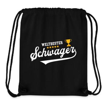 Schwager Bester Bruder Brother in Law Schwäger - Stanley/Stella recycelter Gym Bag - Schwarz - Vorne